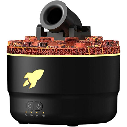 Ozmik Volkanik Kule Nemlendirici Sessiz Nem Alma Cihazı Aromaterapi Renkli LED Işık  280 ml 
