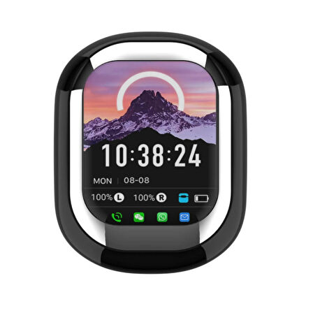 Ozmik SE-ONE Akıllı LED Ekran Renkli Dokunmatik Ekran Kablosuz Bluetooth Kulaklık