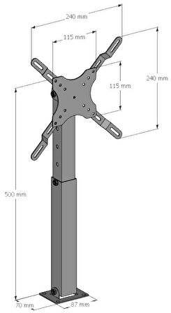 ALPIN PRO HAREKETLİ PROJEKSİYON ASKI APARATI