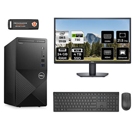 DELL VOSTRO 3020 MN5403020D325 i5 13400 24GB RAM 4TB SSD GT730 4GB 21.5" FDOS MASAÜSTÜ PC