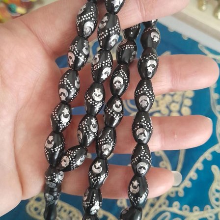Kuka Üzeri işleme Tespih Gümüş Değildir