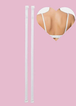 Kadın Saten Sütyen Askısı Metal Uç 3'lü Paket (Siyah, Beyaz, Gri )