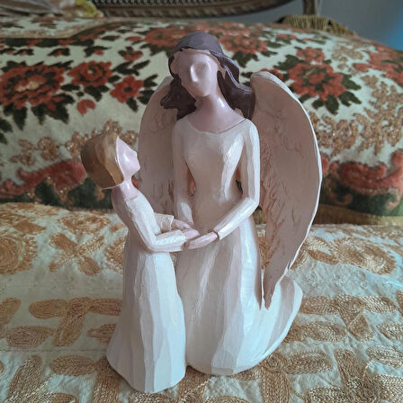   Ahşap El İşleme Anne Ve Çocuk