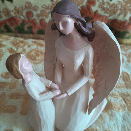   Ahşap El İşleme Anne Ve Çocuk