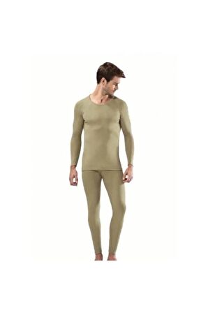 Erkek Haki Termal İçlik Takım