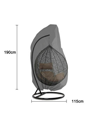 Koza Su Geçirmez Bahçe Fındık  Salıncak Hamak Koruma Örtüsü Kılıfı Yağmur Toz Kir Önleyici Branda