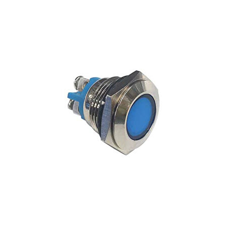 16 MM SİNYAL LAMBASI IP67 24V MAVİ