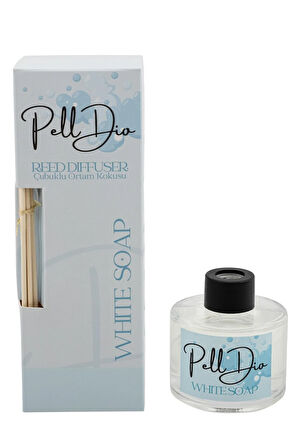 Beyaz Sabun Bambu Çubuklu Ortam Ev Oda Salon Koku Kokusu Ve Oda Parfümü 120 ml