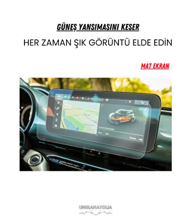 Fiat Egea 2022-2023 Navigasyon ve Multimedya Uyumlu Mat Ekran Koruyucu