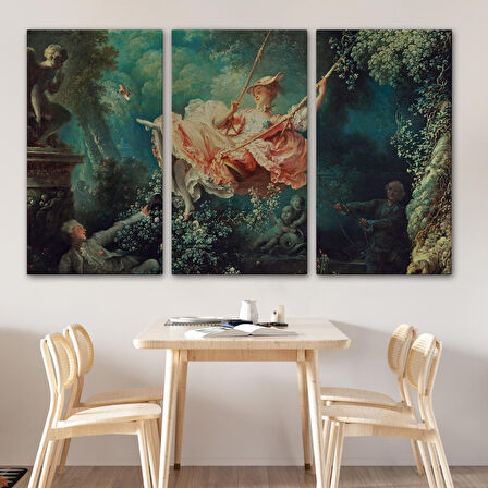 18.yy Salıncakta Sallanan Kadın Tablosu-6592