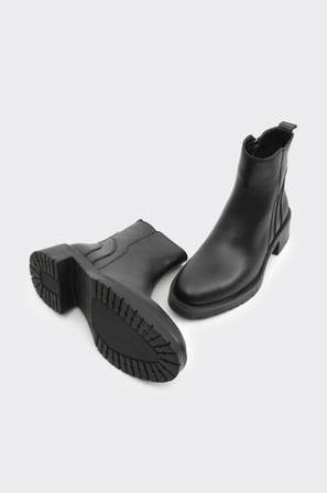 Hakiki Deri Comfort Taban Kadın Bot 