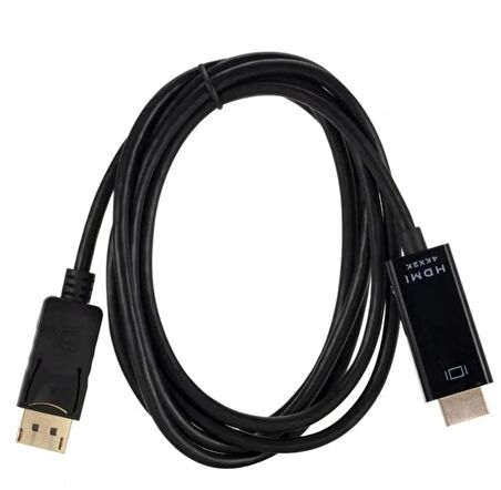 DP & HDMI 4K Ultra HD Displayport To Hdmi Kablo 1.8 Metre Altın Uç