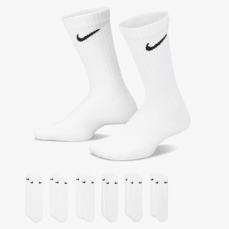 Nike Everyday SX6910-100 Çocuk Yastıklı Crew Çorapları (6 Çift)