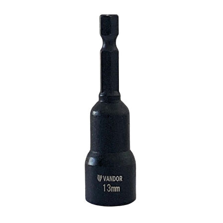 Vosco Manyetik Somun Tutucu Adaptör Pipo (Lokma-Çatı Vida Adaptörü) 13*65 mm ( 1 ADET )