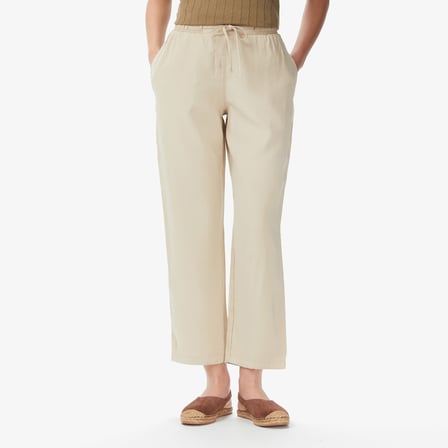 Nautica Kadın Bej Regular Fit Pantolon