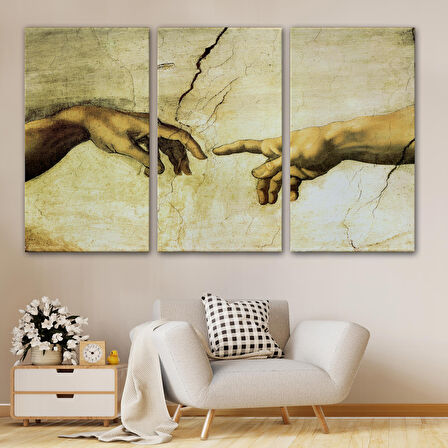 Ademin Yaratılışı Tablosu - The Creation of Adam-6596