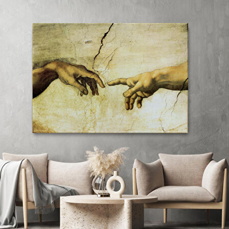 Ademin Yaratılışı Tablosu - The Creation of Adam-6596