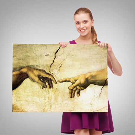 Ademin Yaratılışı Tablosu - The Creation of Adam-6596