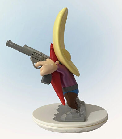 Yosemite Sam  3D Baskılı Figür PLA Loneey Tunes Western Kovboy Koleksiyonu Ev Dekorasyonu