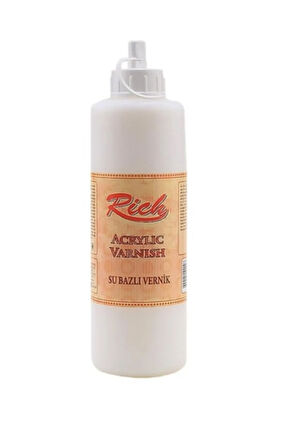 Rich Multi Surface Akrilik Boya 2500 cc Alaçatı 10 cm Rulo Su Bazlı Ekonomik Vernik 500 cc Set