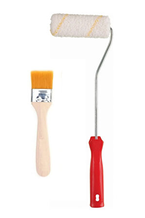 Rich Multi Surface Akrilik Boya 2500 cc Alaçatı 10 cm Rulo Su Bazlı Ekonomik Vernik 500 cc Set