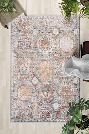 Kaymaz Taban Yıkanabilir Halı – Mutfak, Salon, Yatak Odası için Modern Dijital Baskı Halı (SLNHALI39