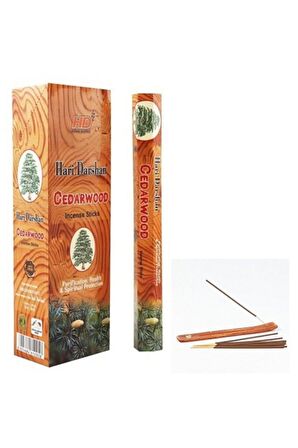 Cedarwood Ağaç Kokusu 120 Adet Çubuk Tütsü 1 Adet Kayık Tütsülük Hediye