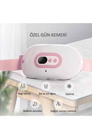 Özel Gün Kemeri - Regl Ağrıları Için Titreşimli Isı Veren Kemer - Pms Belt