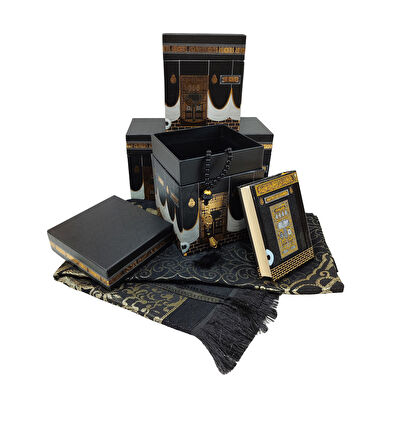 TAQWA 620 KABE KUTU SECCADE SET TESBİH CEP BOY KUR'AN HEDİYELİ