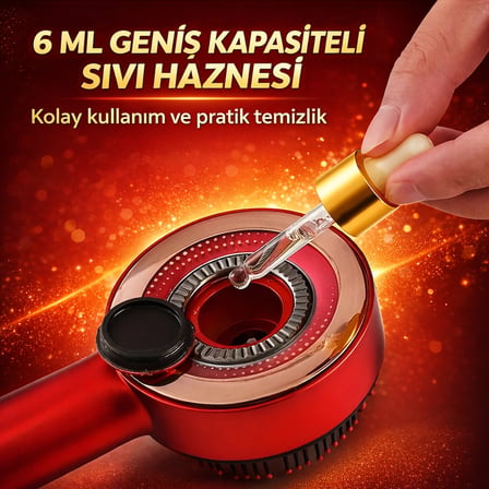 Kızılötesi Işıklı Saç Bakım ve Masaj Tarağı – Sıvı Hazneli, 3 Modlu Profesyonel Saç Bakım Cihazı