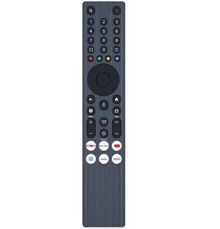 tcl ile uyumlu Model 65Q6C Mikrofonlu Smart Tv Kumanda