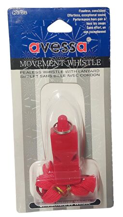 Avessa Dk-20 İpli Düdük Kırmızı 120 Db