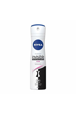 Invisible Black & White Clear 150 Ml 6 Adet