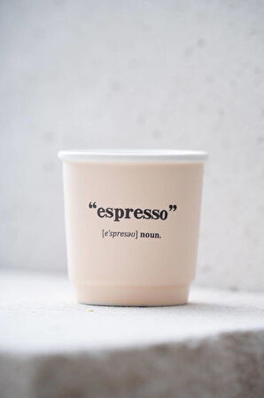 Acar Blush Espresso Fincanı Krem 90ml