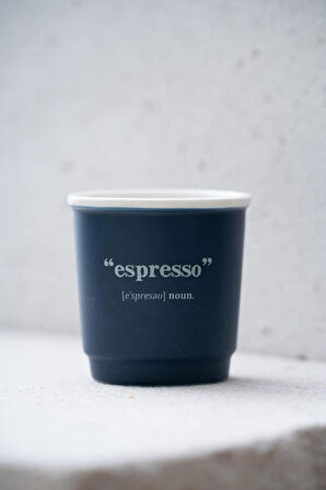 Acar Blush Espresso Fincanı Lacivert 90ml