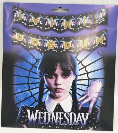 Delux Serisi Görsel Kutlama Konsept WEDNESDEY İYİ Kİ DOĞDUN BANNER