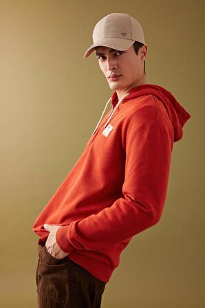 DeFacto Oversize Geniş Kalıp Kapüşonlu Sırt Baskılı Sweatshirt B4803AX24SPOG165