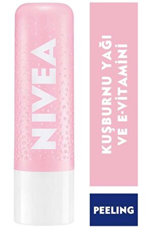 Nivea Dudak Bakım Kremi Ve Peelingi Kuşburnu Yağı 4,8gr,dudak Nemlendirme,makyaj Bazı