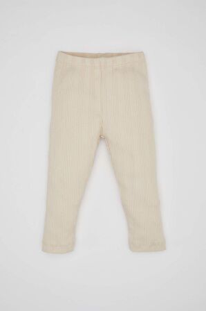 DeFacto Kız Bebek Nakışlı Uzun Kollu Fitilli Kaşkorse Pijama Takımı C0662A524SPER120