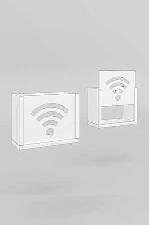 Wifi-modem Kutusu Saklama Duvar Düzenleyici Mdf Uzunluk (22CM) Genişlik (28CM) Derinlik (12CM)