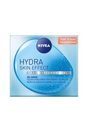 Nivea Hydra Skin Effect Jel Krem 50ml, Saf Hyaluron, Nemlendirici, Dolgunlaştırıcı, Pürüzsüzleştirici