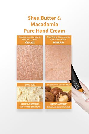 Besleyici El Kremi Kundal Shea Butter & Macadamia Pure Hand Cream Aroma Edition 50ml(Basil & Citrus)