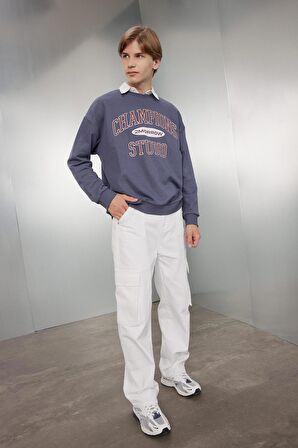 DeFacto Erkek Çocuk Kargo Fit Düz Paça Jean Pantolon B5744A824SMER77