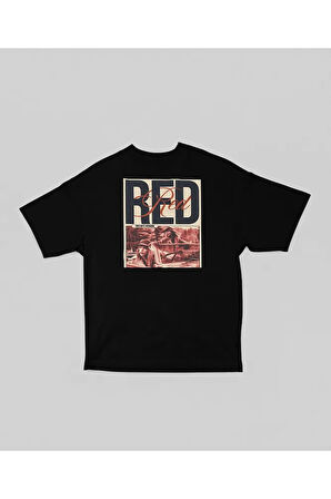 Taylor's Version Red Baskılı Unisex Tişört, Oversize Şarkıcı Taylor Swift Tişört