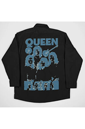 Queen Müzik Grubu Baskılı Unisex Gömlek