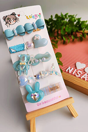 5'li Trend Karışık Figürlü Klipsli Toka Seti