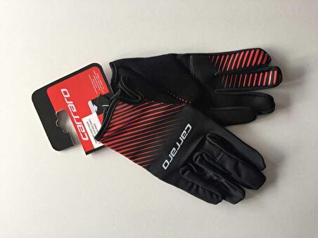 Carraro Uzun Parmak Eldiven CR-2142 Kırmızı Medıum