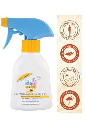 (sm8654) SEBAMED BABYSUN+50 SPRAY 200 ML-EKSEN KOZ. SM176 