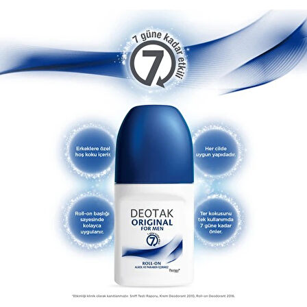 DEOTAK ORIGINAL FOR MEN ROLL-ON DEO 35ML  - EKSEN KOZ. OMG1820 