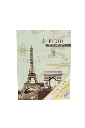 Rabsev RS4602-2 Fotoğraf Albümü 10x15cm 200 Fotoğraf Kapasiteli Eyfel Kulesi Desenli Anı Albümü